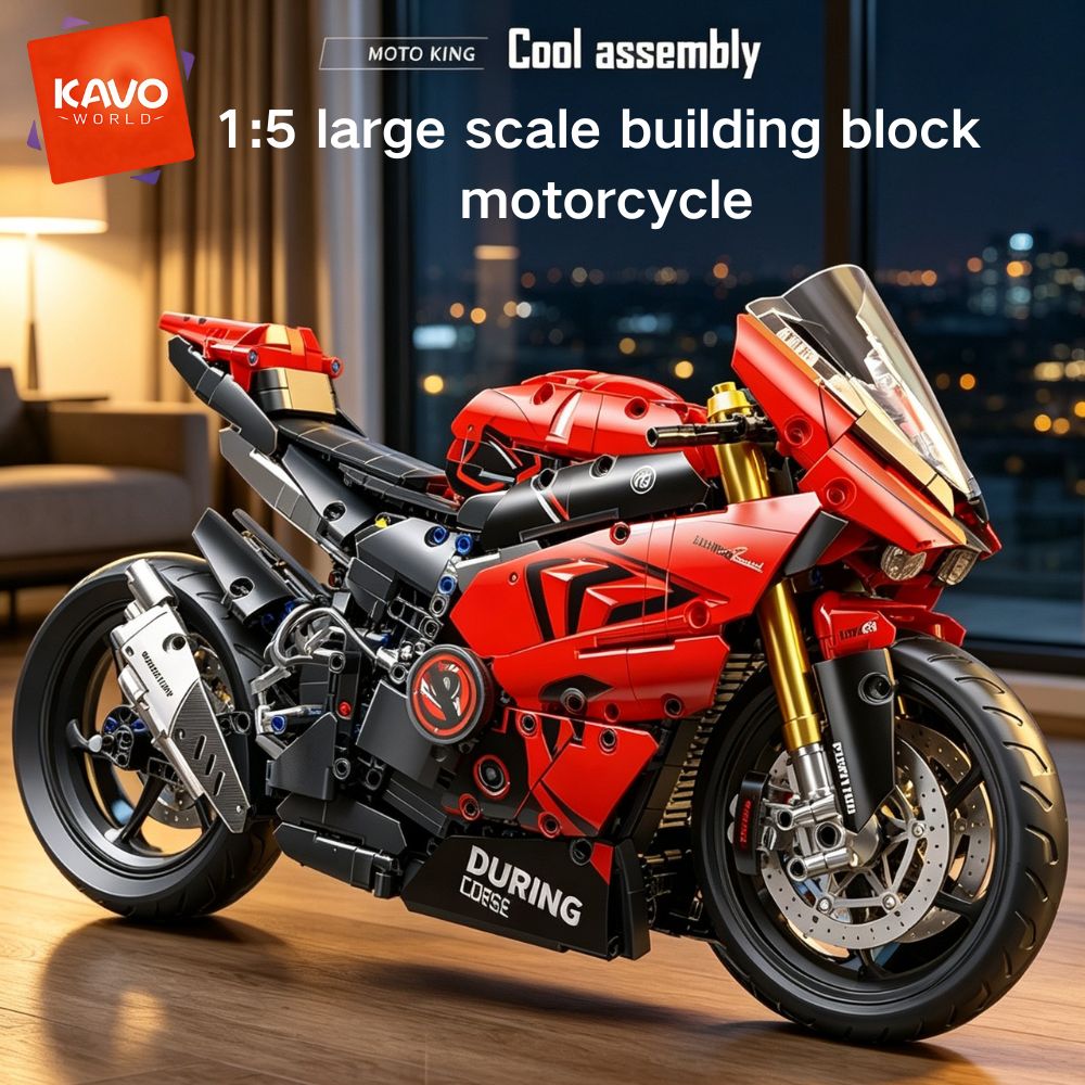 Office Tech Gifts For Men - KAVOWORLD 1:5 Scale Building Block Super