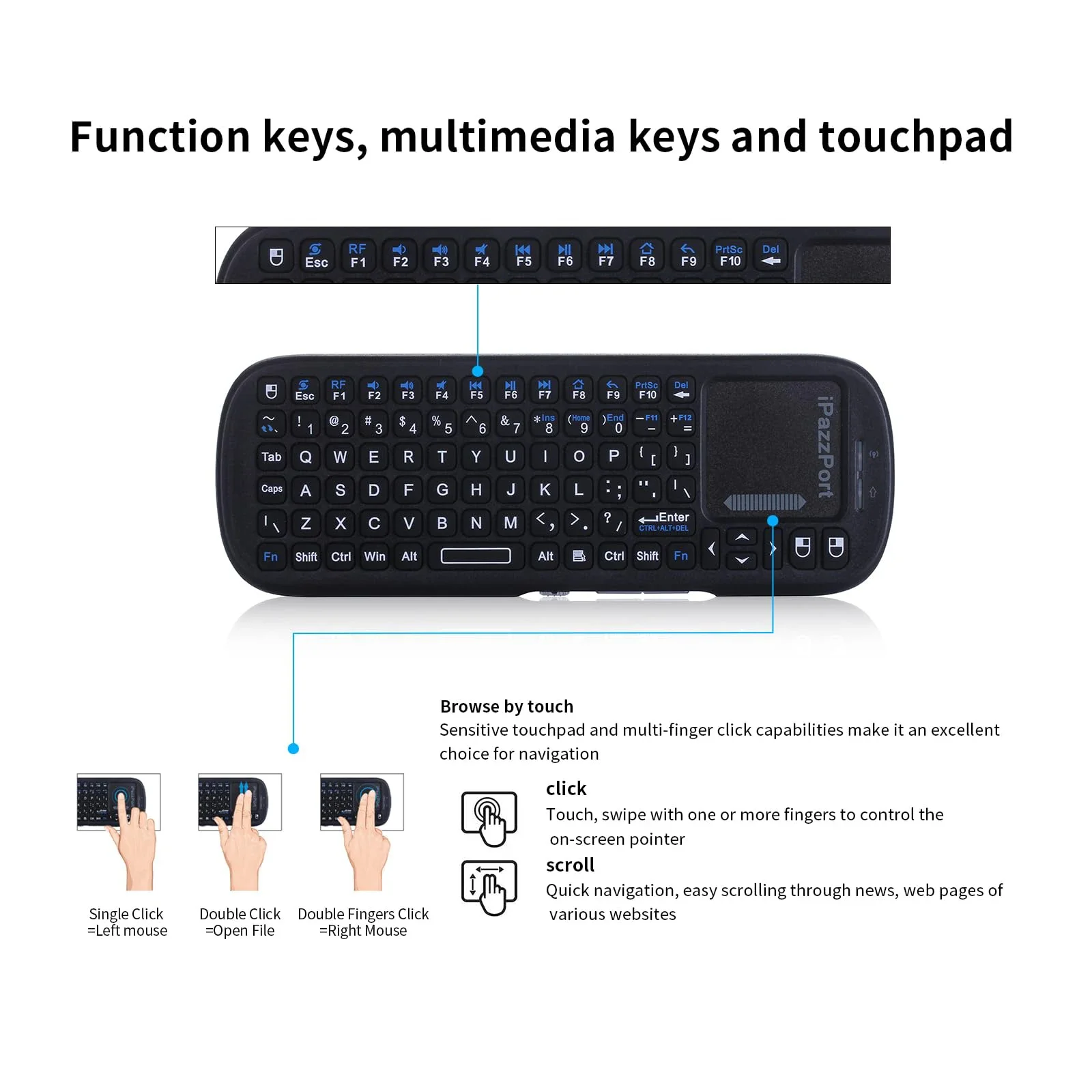 IPazzPort Mini Bluetooth & 2.4 - Raspberry Pi Keyboard review and price