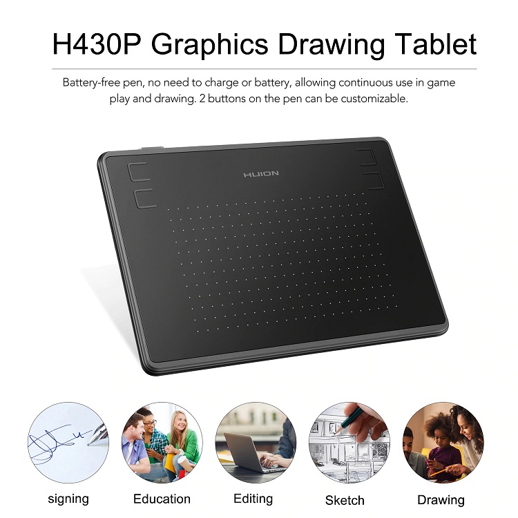 Stock H430P Animation Design A - Drawing Pad Signature review and price