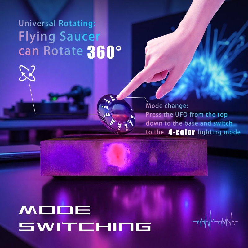 Levitating UFO Lamp Floating 3 - Office Tech Gifts For Men review and price
